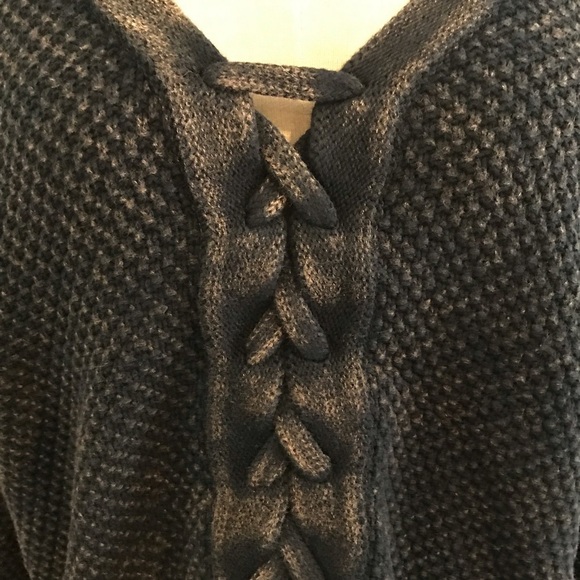 Very J acid wash thermal Waffle Knit slouchy top - Picture 6 of 8